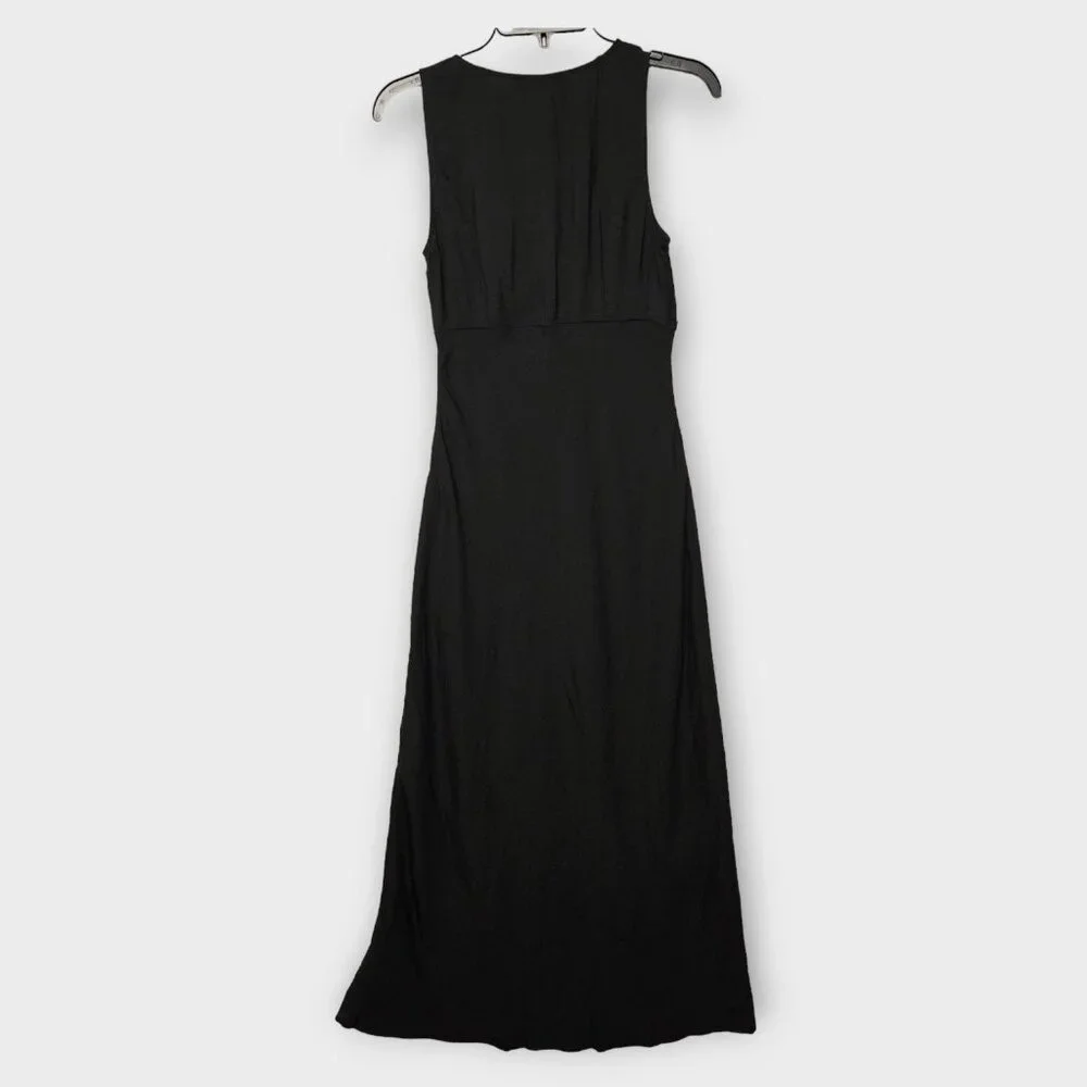 MADEWELL The Ariana Midi Dress Black NWT - Picture 6 of 8